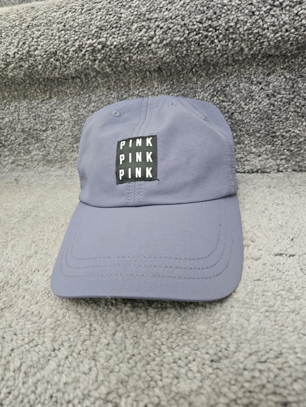 PINK Victoria's Secret Lavender Cap with Black Logo Patch